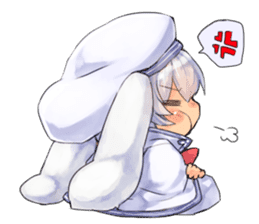 Fluffy Rabbit "Lavi" sticker #14788833