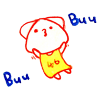White cat (watercolor) sticker #14789525