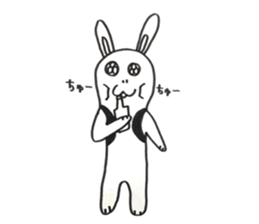 Trail running rabbit sticker #14789925