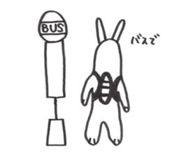 Trail running rabbit sticker #14789927