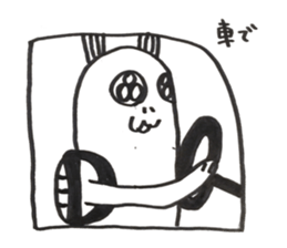 Trail running rabbit sticker #14789929