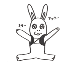 Trail running rabbit sticker #14789938