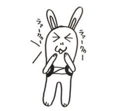 Trail running rabbit sticker #14789940