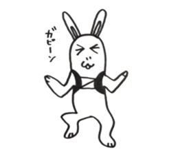 Trail running rabbit sticker #14789941