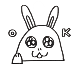 Trail running rabbit sticker #14789943