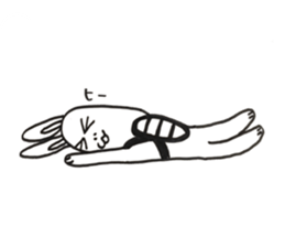 Trail running rabbit sticker #14789944