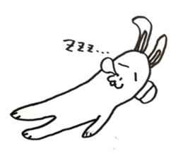 Trail running rabbit sticker #14789947