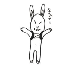 Trail running rabbit sticker #14789955