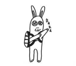 Trail running rabbit sticker #14789956