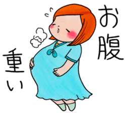 Pregnant woman Stickers sticker #14790335