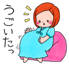 Pregnant woman Stickers sticker #14790358