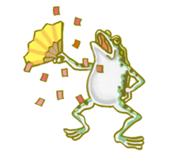 Traditional Japanese Frog sticker #14790965