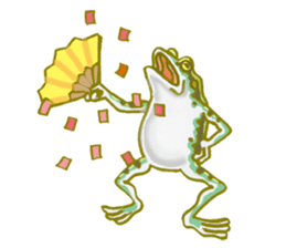 Traditional Japanese Frog sticker #14790965