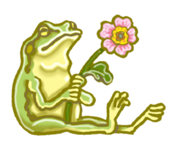 Traditional Japanese Frog sticker #14790987