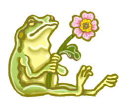 Traditional Japanese Frog sticker #14790987