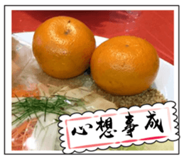 Chinese New Year greeting card2 sticker #14791180