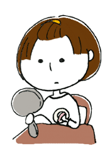 Everyday in Bob Hair sticker #14792410