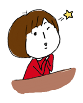 Everyday in Bob Hair sticker #14792419