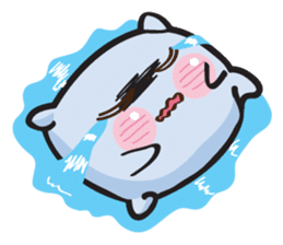 Cute and Soft Pillow sticker #14792511