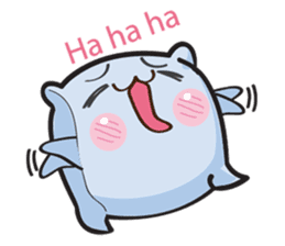 Cute and Soft Pillow sticker #14792518