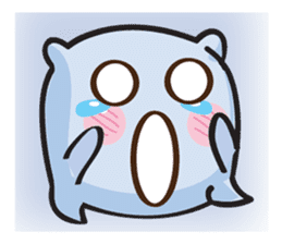 Cute and Soft Pillow sticker #14792521
