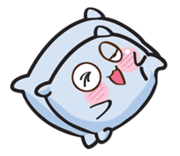 Cute and Soft Pillow sticker #14792522