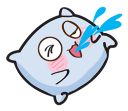 Cute and Soft Pillow sticker #14792524