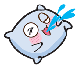 Cute and Soft Pillow sticker #14792524