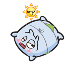 Cute and Soft Pillow sticker #14792528