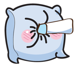 Cute and Soft Pillow sticker #14792530