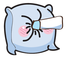Cute and Soft Pillow sticker #14792530