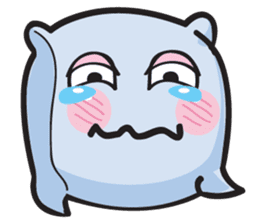 Cute and Soft Pillow sticker #14792532