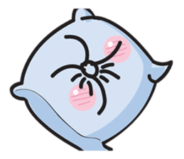 Cute and Soft Pillow sticker #14792535