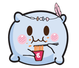 Cute and Soft Pillow sticker #14792537