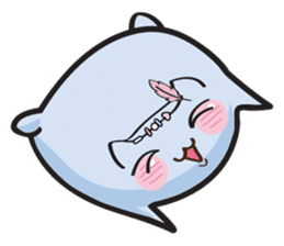Cute and Soft Pillow sticker #14792539