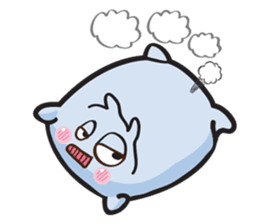 Cute and Soft Pillow sticker #14792541