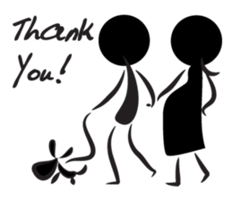 Pregnant woman talk sticker #14792551