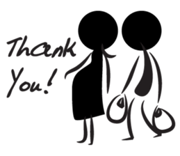 Pregnant woman talk sticker #14792553