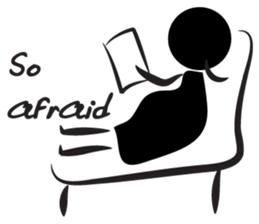 Pregnant woman talk sticker #14792554