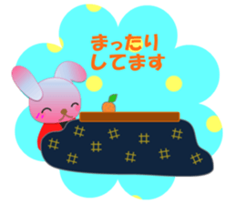Rabbit and bear daily(Winter) sticker #14793051