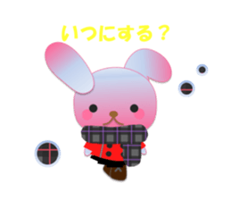 Rabbit and bear daily(Winter) sticker #14793052