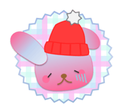 Rabbit and bear daily(Winter) sticker #14793055