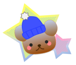 Rabbit and bear daily(Winter) sticker #14793062