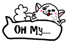 ugly but cute cat English ver sticker #14793143