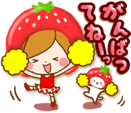 Leisurely a girlfriend .Happy spring sticker #14793230