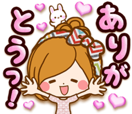 Leisurely a girlfriend .Happy spring sticker #14793234