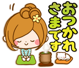 Leisurely a girlfriend .Happy spring sticker #14793239