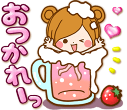 Leisurely a girlfriend .Happy spring sticker #14793241