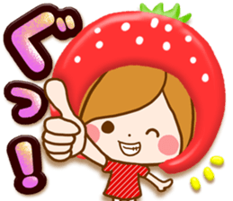 Leisurely a girlfriend .Happy spring sticker #14793245