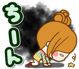 Leisurely a girlfriend .Happy spring sticker #14793247